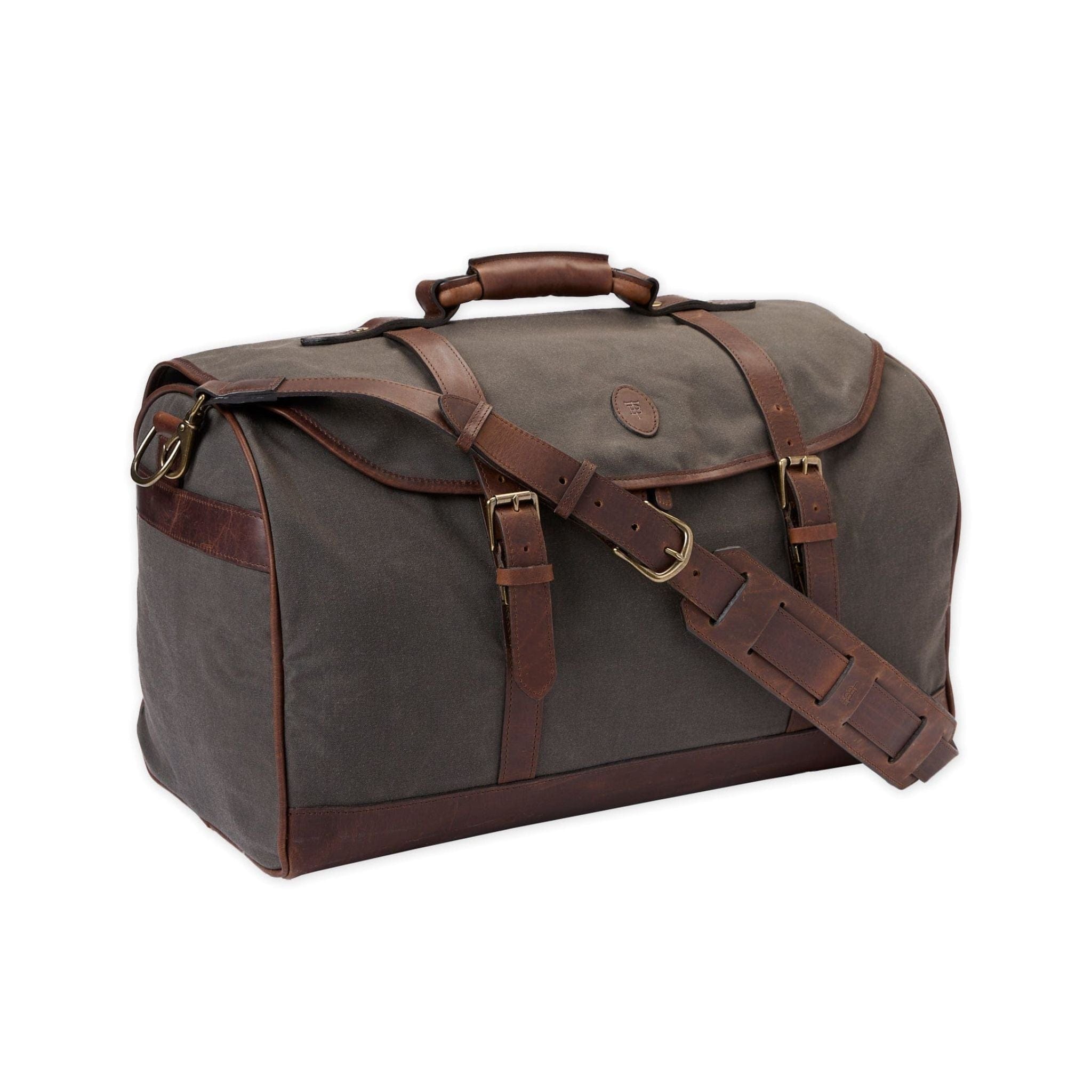 Canvas best sale leather weekender