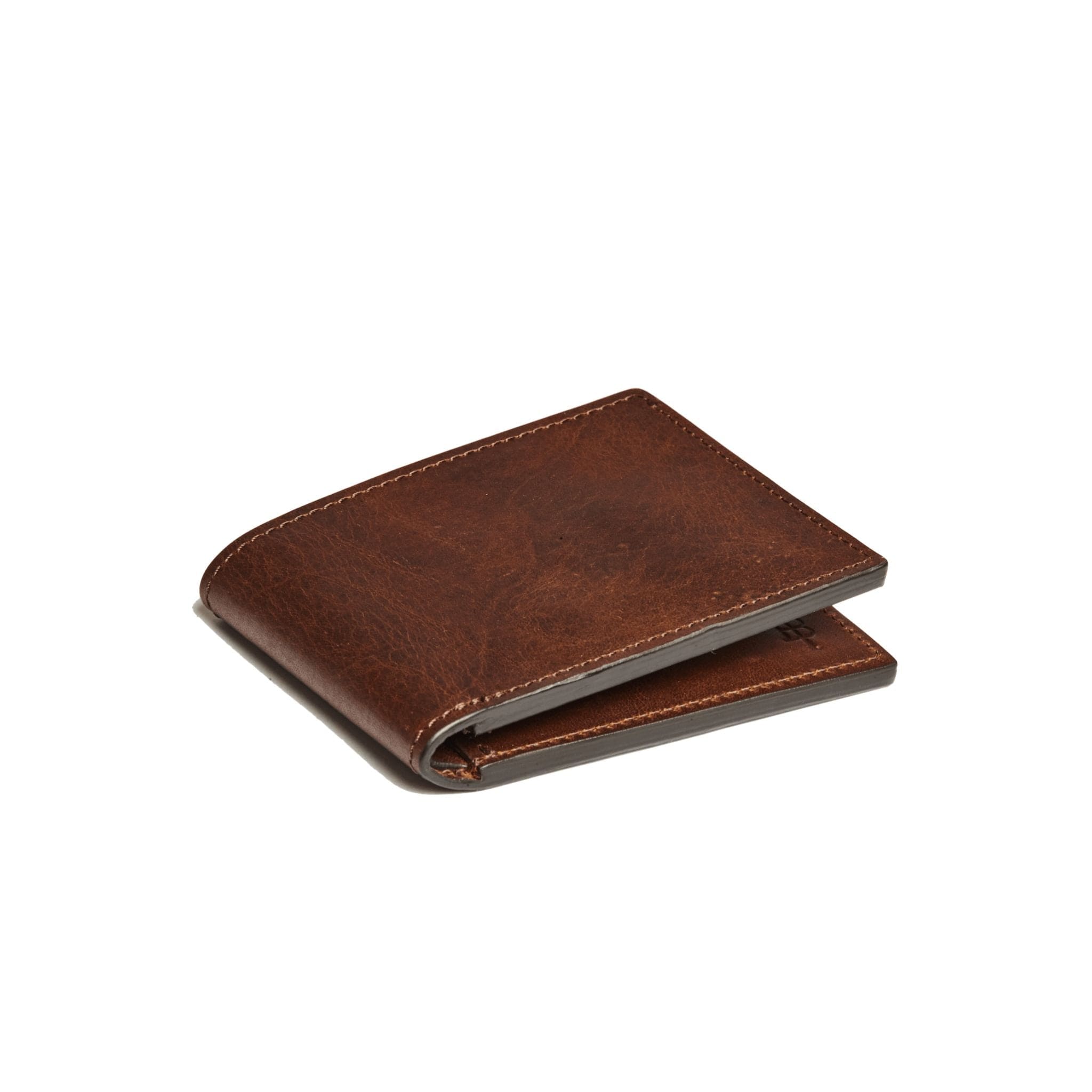 Bi-Fold Bison Leather Wallet With Coin Pocket by The Leather Store (4