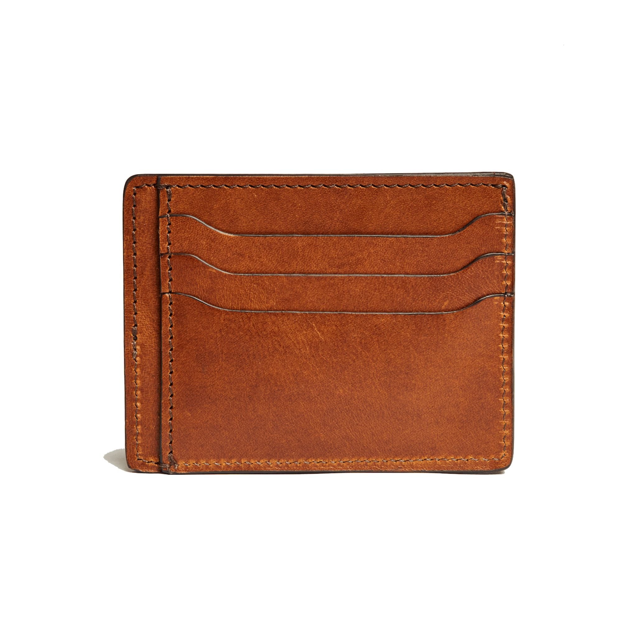 Four Card Carrier Slim Wallet in Boardroom Taupe Togo Leather