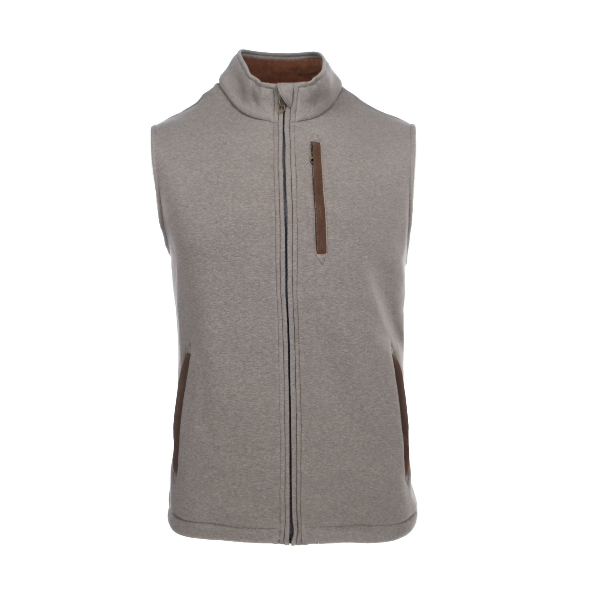 mens fleece zipper vest