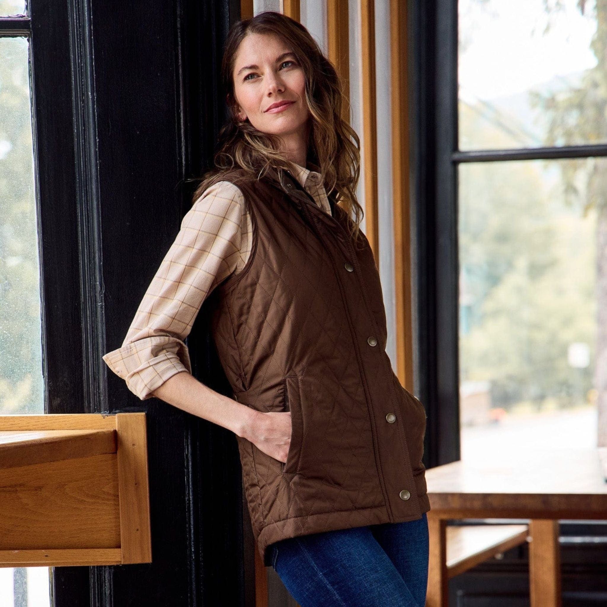 Womens clearance quilted vest